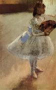 Edgar Degas, The actress holding fan